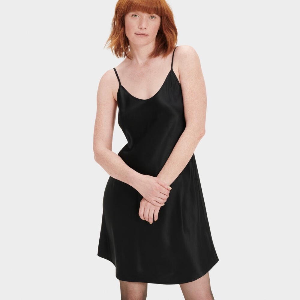 Black ugh satin/silk dress brand new with tags